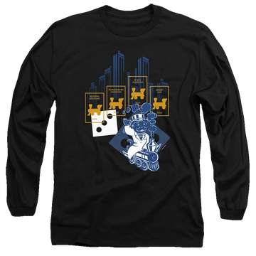 Monopoly The True Railroad Tycoon No Logo - Men's Long Sleeve T-Shirt Men's Long Sleeve T-Shirt Monopoly