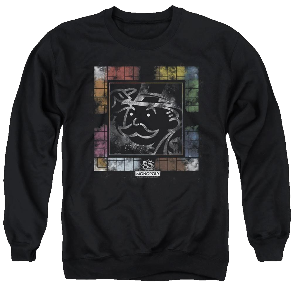 Monopoly Dusty Game Board - Men's Crewneck Sweatshirt Men's Crewneck Sweatshirt Monopoly