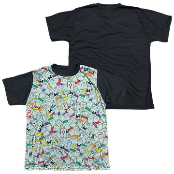 Monopoly Property Spaces youth black back t-shirt for ages 8 to 12