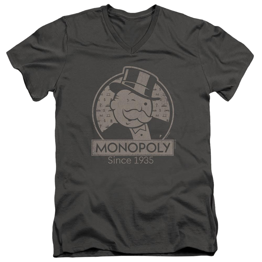 Monopoly Wink - Men's V-Neck T-Shirt Men's V-Neck T-Shirt Monopoly