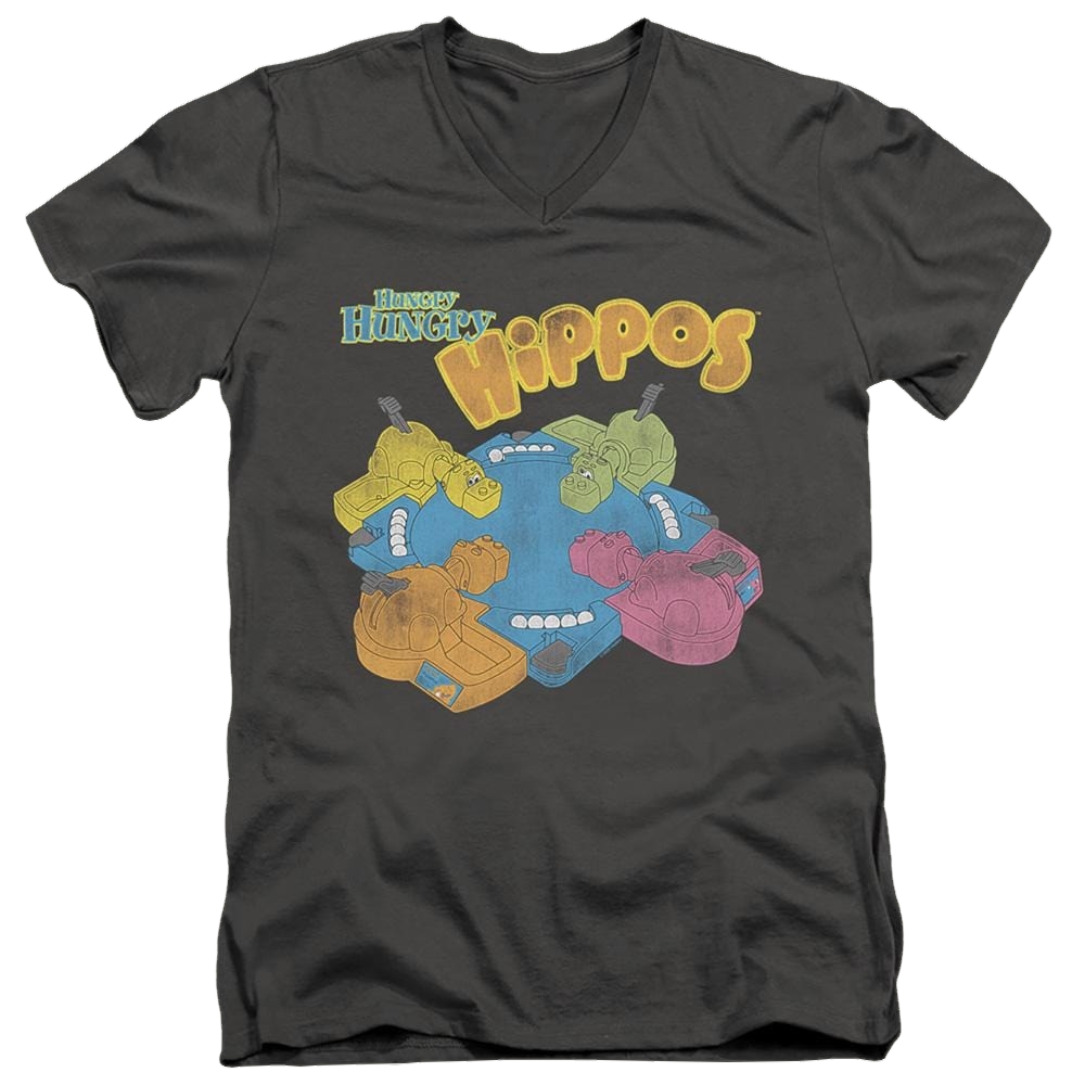 Hungry Hungry Hippos Ready To Play - Men's V-Neck T-Shirt Men's V-Neck T-Shirt Hungry Hungry Hippos