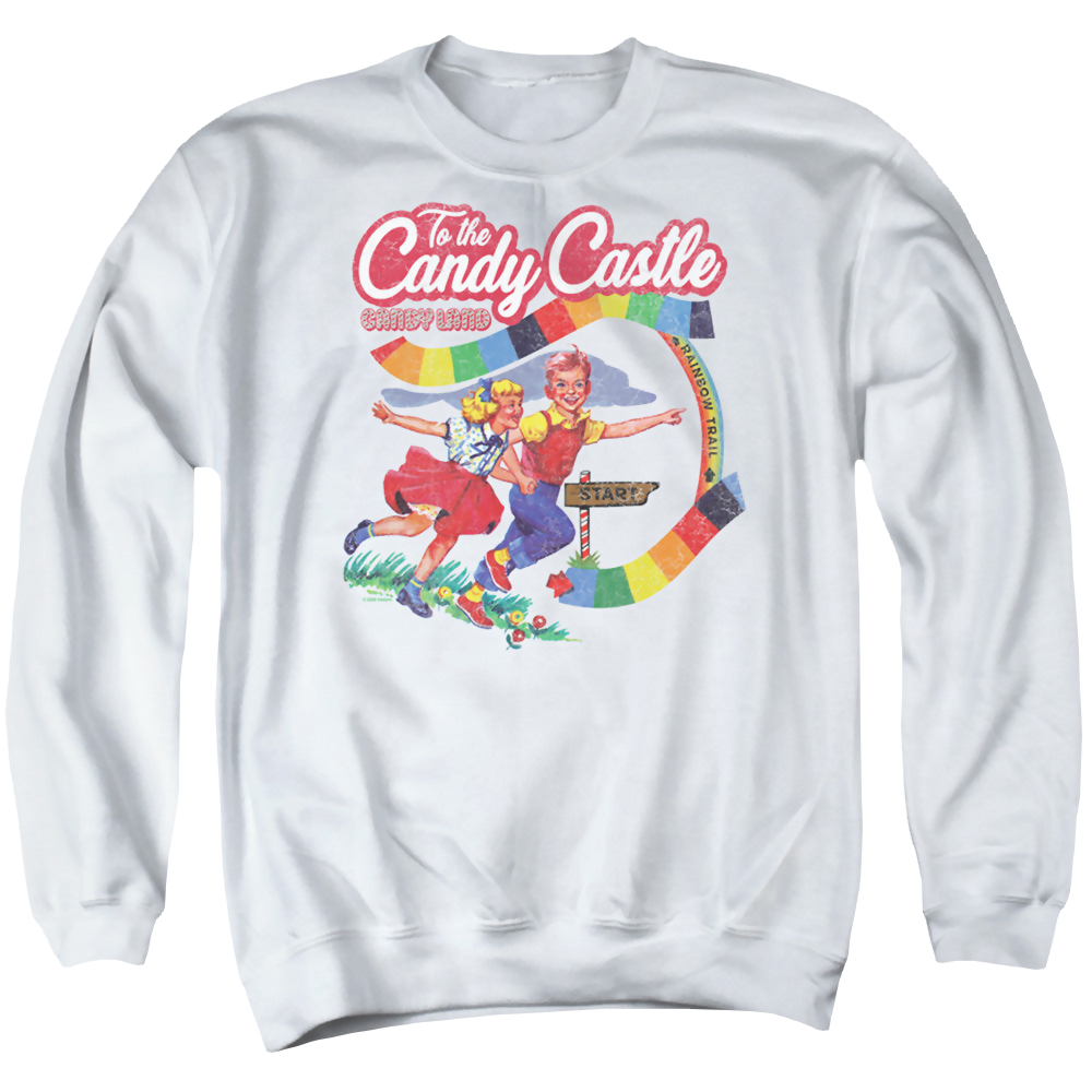 Hasbro To The Candy Castle - Men's Crewneck Sweatshirt Men's Crewneck Sweatshirt Candy Land