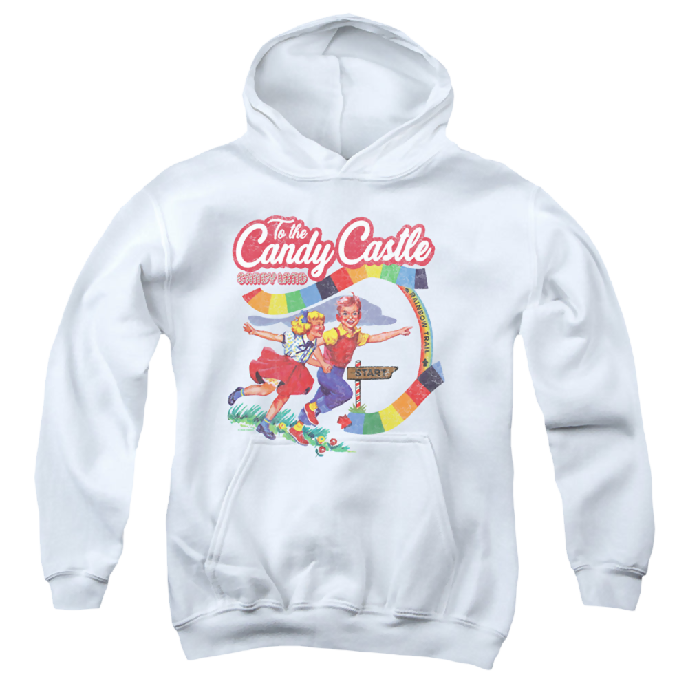 Hasbro To The Candy Castle - Youth Hoodie Youth Hoodie (Ages 8-12) Candy Land