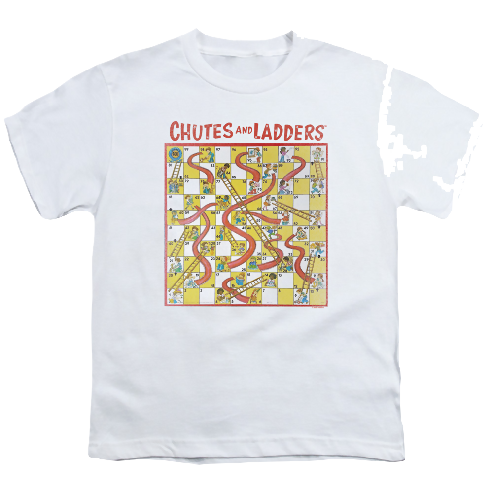 Chutes and Ladders 79 Game Board - Youth T-Shirt Youth T-Shirt (Ages 8-12) Chutes and Ladders