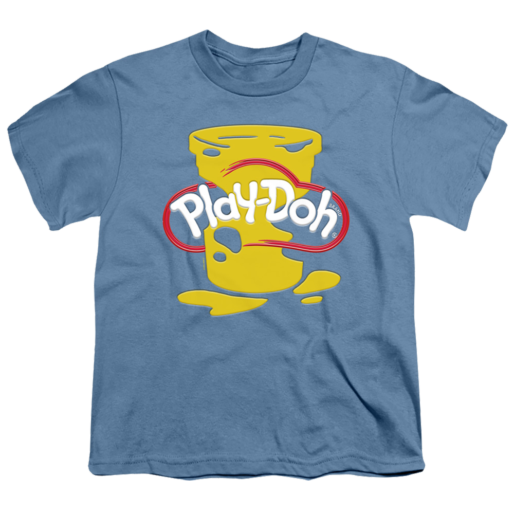 Play-doh Messy Stencil Logo - Youth T-Shirt Youth T-Shirt (Ages 8-12) Play-doh