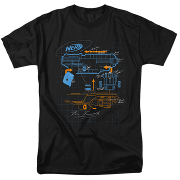 Nerf Deconstructed Gun - Men's Regular Fit T-Shirt Men's Regular Fit T-Shirt Nerf