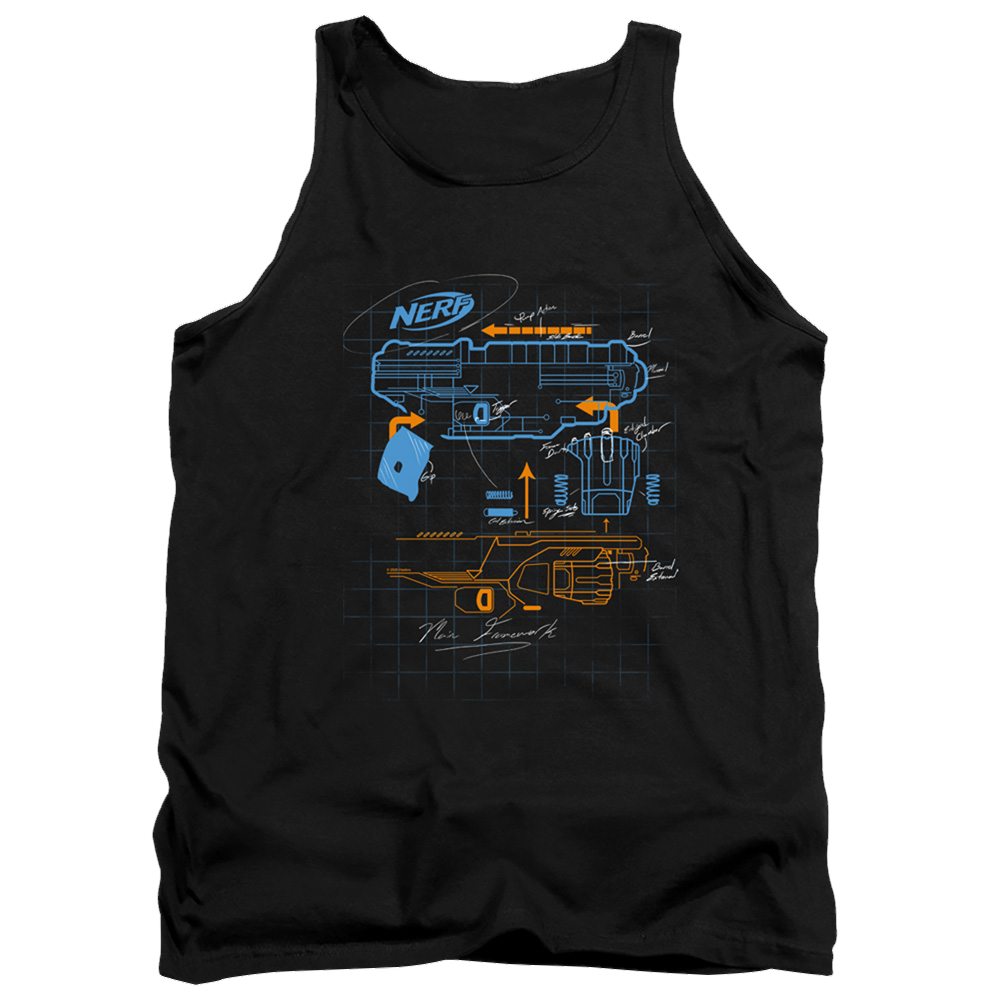 Nerf Deconstructed Gun - Men's Tank Top Men's Tank Nerf