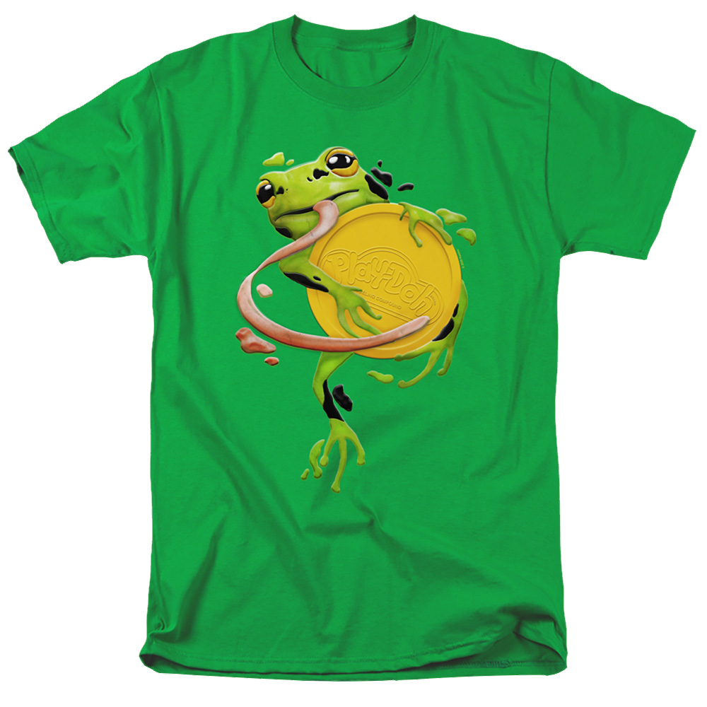 Play-doh Frog Hugging Lid - Men's Regular Fit T-Shirt Men's Regular Fit T-Shirt Play-doh