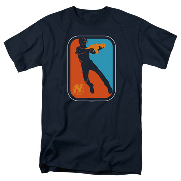 Navy men's regular fit t-shirt with Nerf Pro graphic
