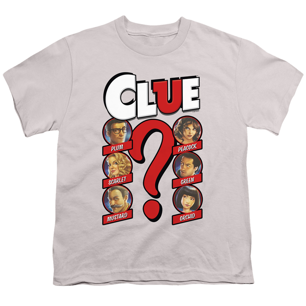 Game of Clue Modern Who Dunnit - Youth T-Shirt Youth T-Shirt (Ages 8-12) Clue