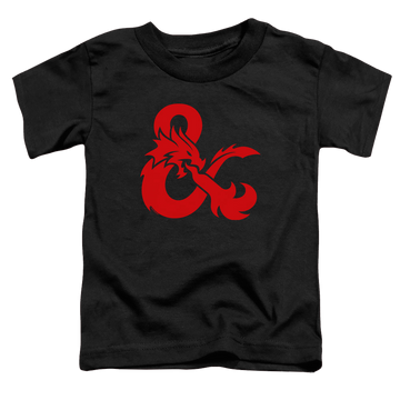 Black toddler t-shirt with Dungeons & Dragons Ampersand Logo graphic