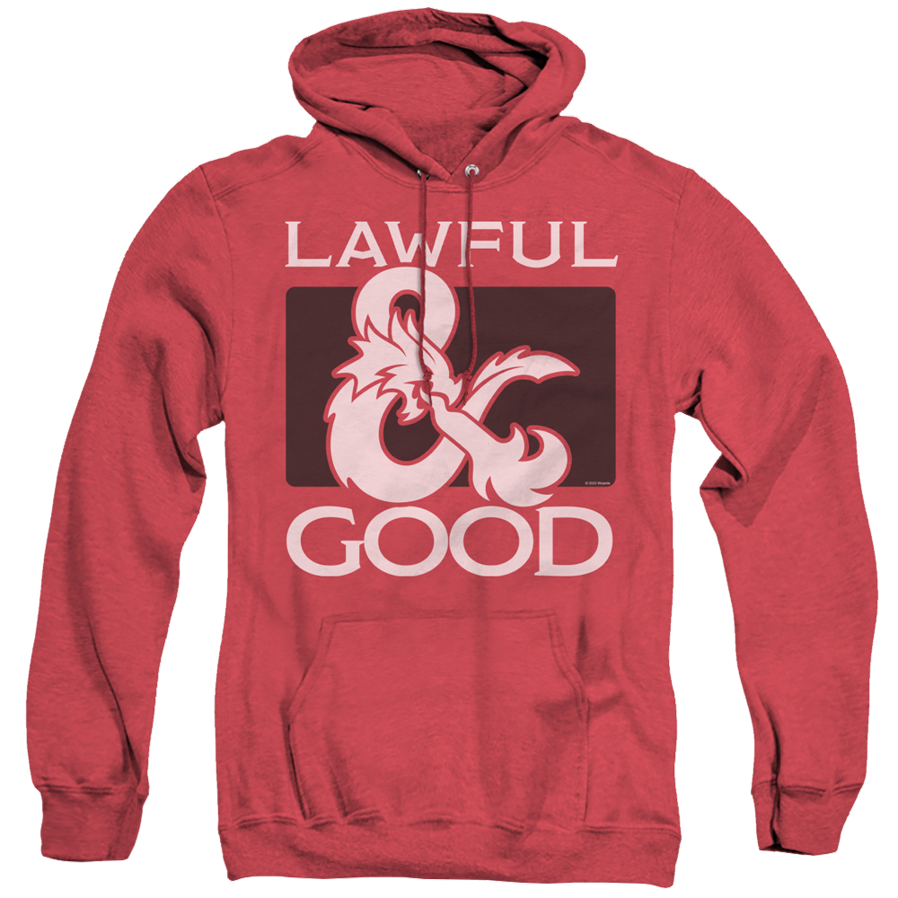 Dungeons & Dragons Lawful Good - Heather Pullover Hoodie Heather Pullover Hoodie Dungeons & Dragons