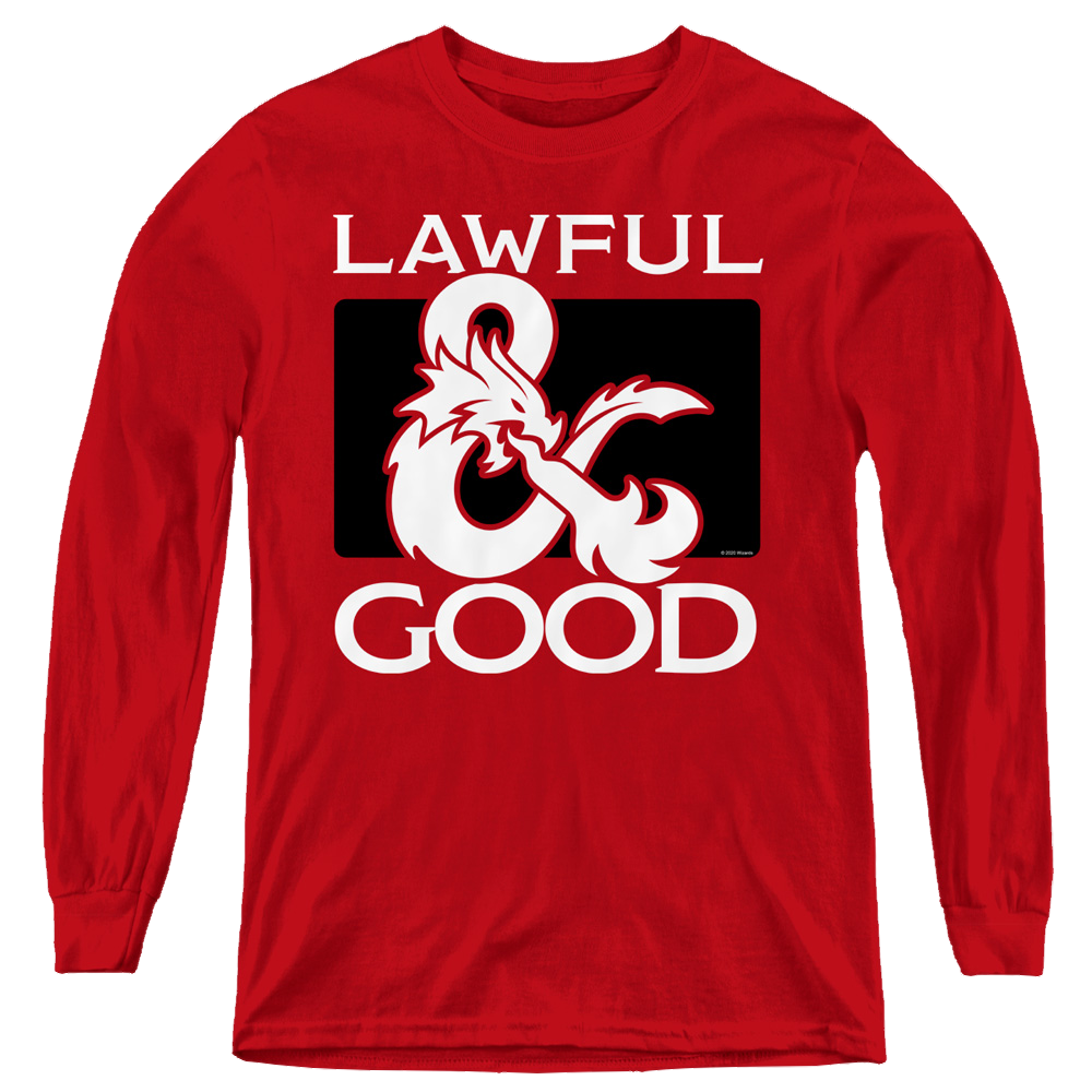 Dungeons & Dragons Lawful Good - Youth Long Sleeve T-Shirt Youth Long Sleeve T-Shirt Dungeons & Dragons