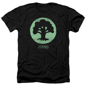Magic the Gathering Green Symbol - Men's Heather T-Shirt Men's Heather T-Shirt Magic the Gathering
