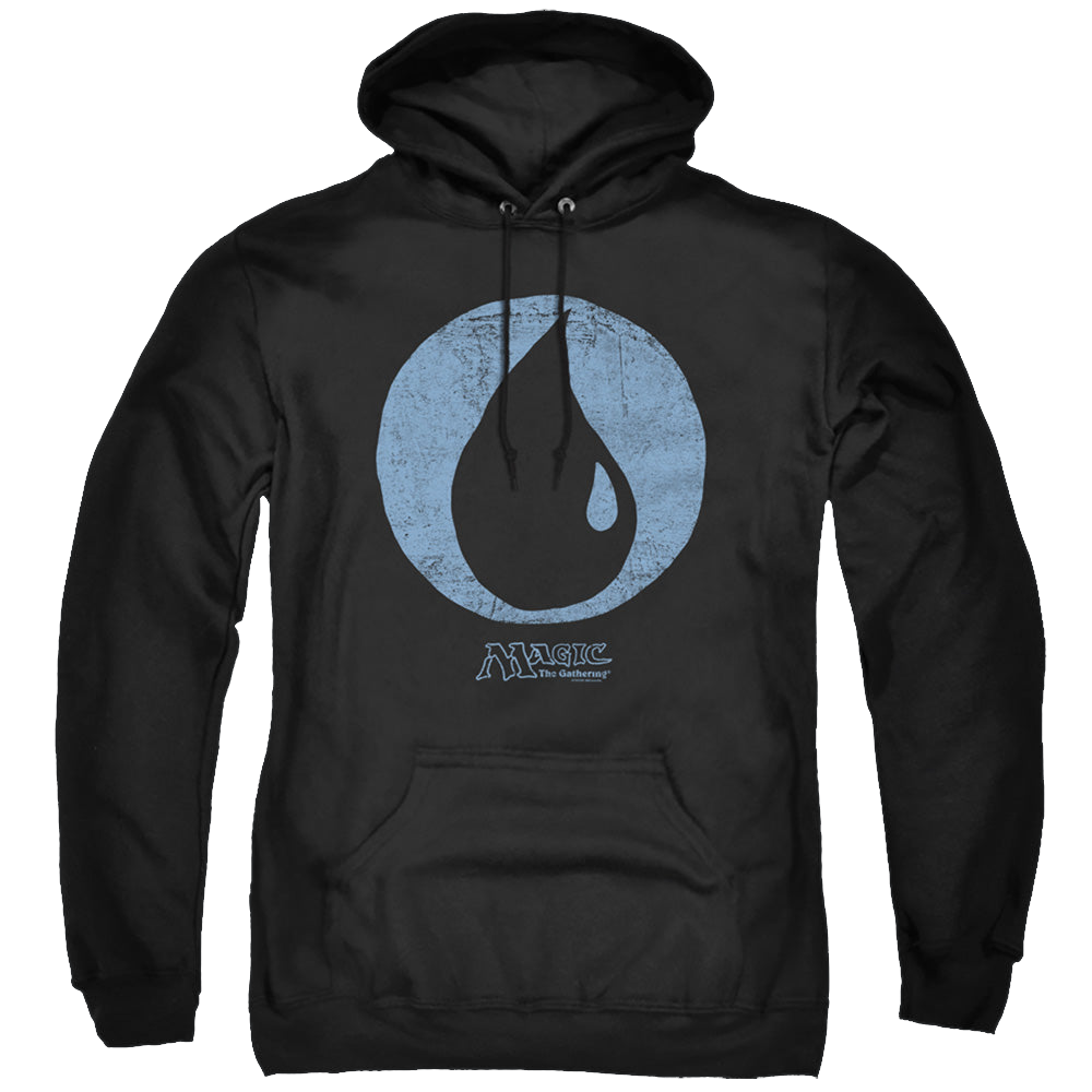 Magic the Gathering Blue Symbol - Pullover Hoodie Pullover Hoodie Magic the Gathering
