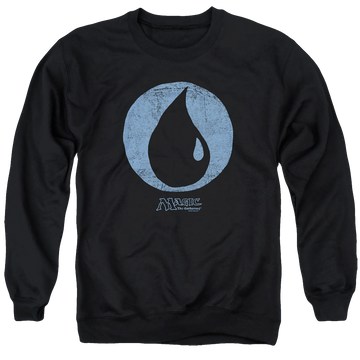 Magic the Gathering Blue Symbol - Men's Crewneck Sweatshirt Men's Crewneck Sweatshirt Magic the Gathering