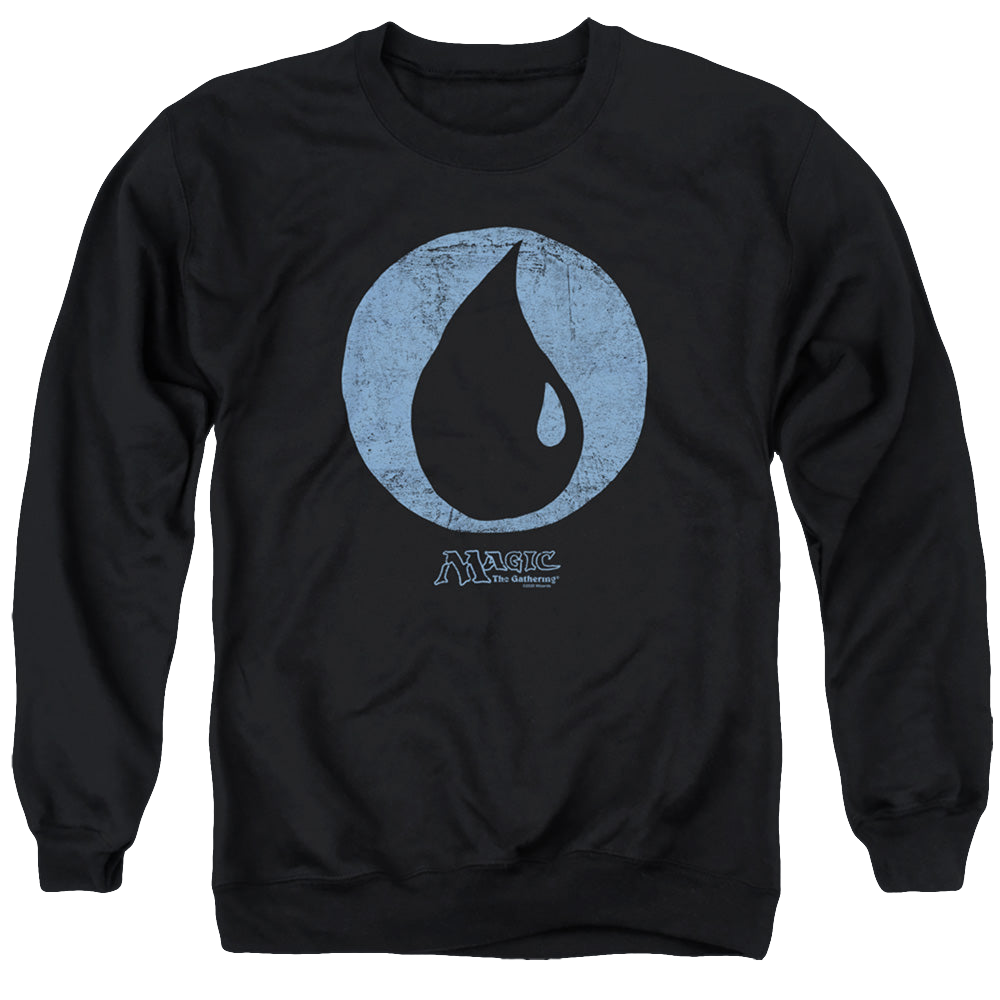 Magic the Gathering Blue Symbol - Men's Crewneck Sweatshirt Men's Crewneck Sweatshirt Magic the Gathering