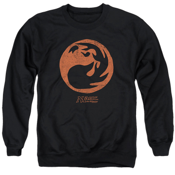 Magic the Gathering Red Symbol - Men's Crewneck Sweatshirt Men's Crewneck Sweatshirt Magic the Gathering