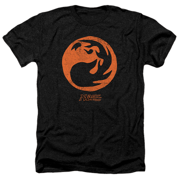 Charcoal men's heather t-shirt with Magic the Gathering Red Symbol graphic