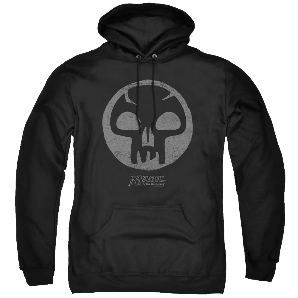 Magic the Gathering Black Symbol - Pullover Hoodie Pullover Hoodie Magic the Gathering