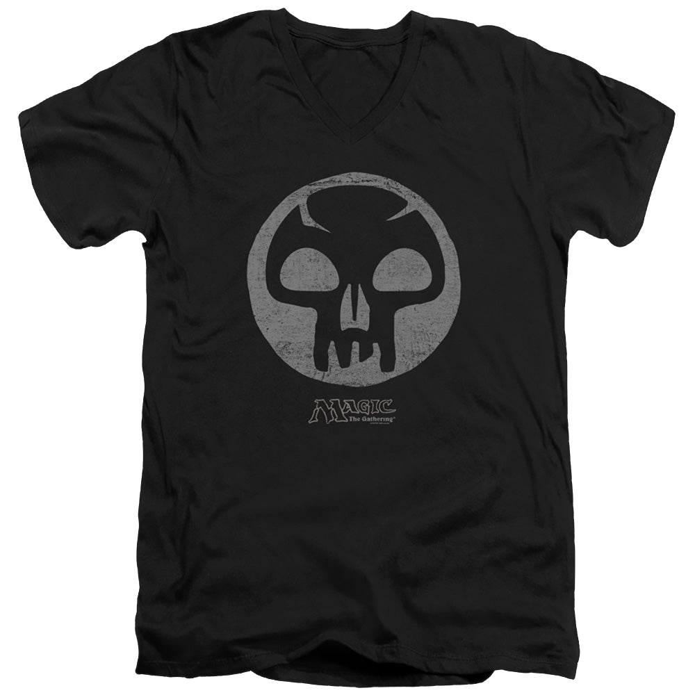 Magic the Gathering Black Symbol - Men's V-Neck T-Shirt Men's V-Neck T-Shirt Magic the Gathering