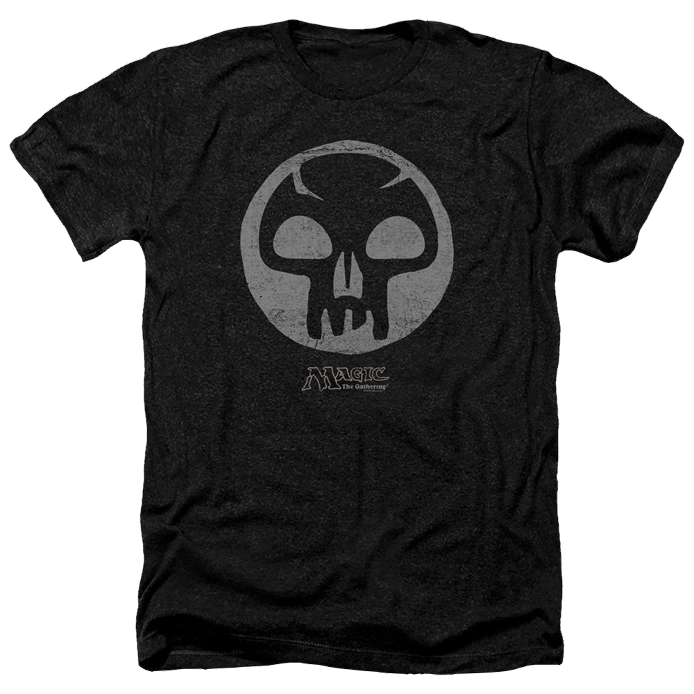 Magic the Gathering Black Symbol - Men's Heather T-Shirt Men's Heather T-Shirt Magic the Gathering