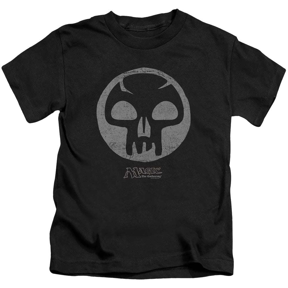 Magic the Gathering Black Symbol - Kid's T-Shirt Kid's T-Shirt (Ages 4-7) Magic the Gathering