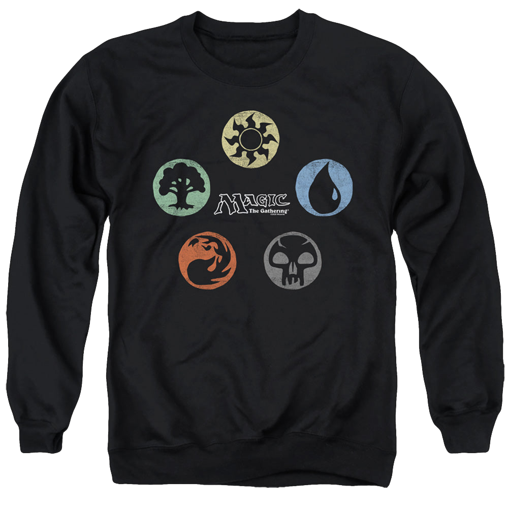 Magic the Gathering 5 Colors - Men's Crewneck Sweatshirt Men's Crewneck Sweatshirt Magic the Gathering