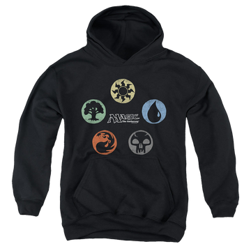 Magic the Gathering 5 Colors - Youth Hoodie Youth Hoodie (Ages 8-12) Magic the Gathering