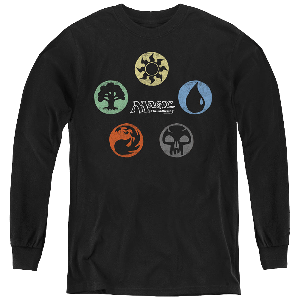 Magic the Gathering 5 Colors - Youth Long Sleeve T-Shirt Youth Long Sleeve T-Shirt Magic the Gathering