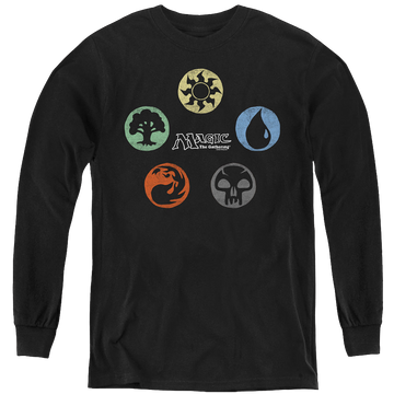 Magic the Gathering 5 Colors - Youth Long Sleeve T-Shirt Youth Long Sleeve T-Shirt Magic the Gathering