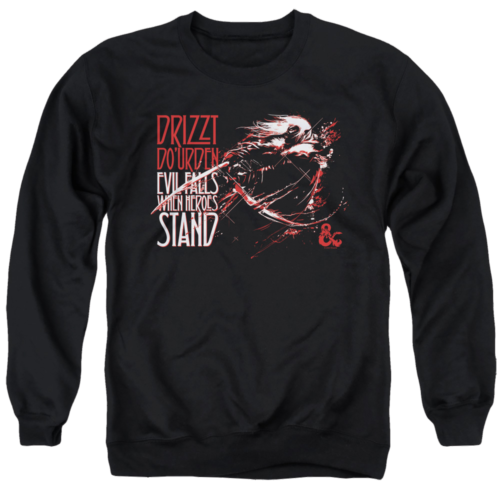 Dungeons & Dragons Evil Falls - Men's Crewneck Sweatshirt Men's Crewneck Sweatshirt Dungeons & Dragons