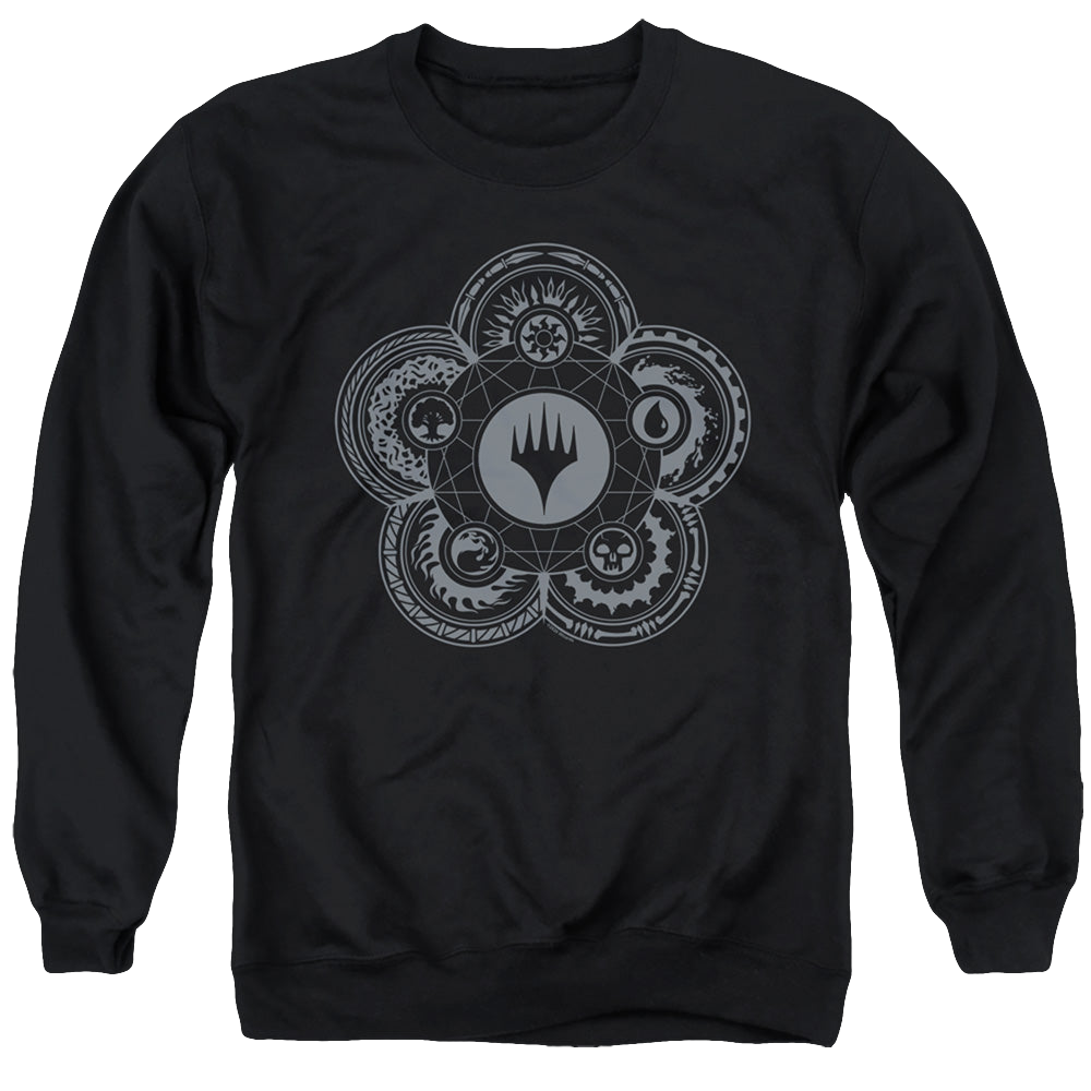 Magic the Gathering Icon Glyph - Men's Crewneck Sweatshirt Men's Crewneck Sweatshirt Magic the Gathering