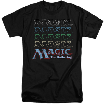 Magic the Gathering Retro Logo Repeat - Men's Tall Fit T-Shirt Men's Tall Fit T-Shirt Magic the Gathering