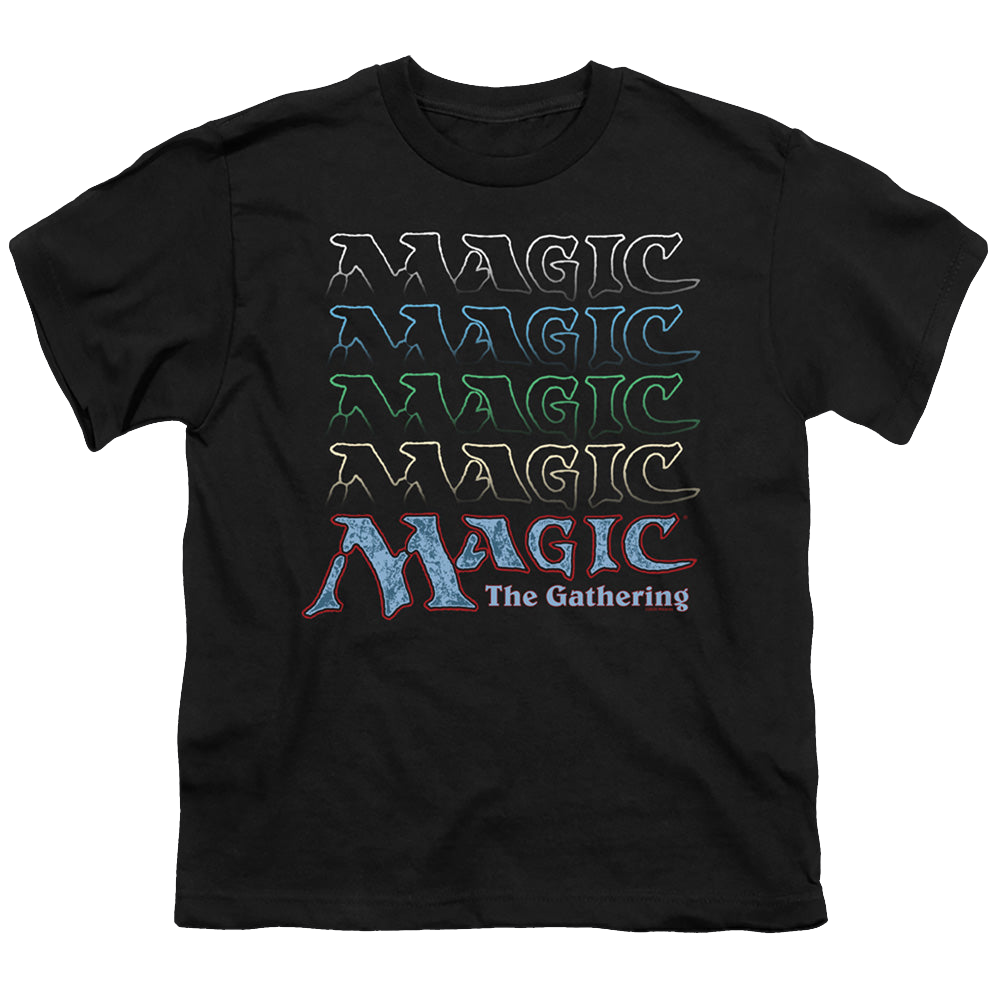 Magic the Gathering Retro Logo Repeat - Youth T-Shirt Youth T-Shirt (Ages 8-12) Magic the Gathering