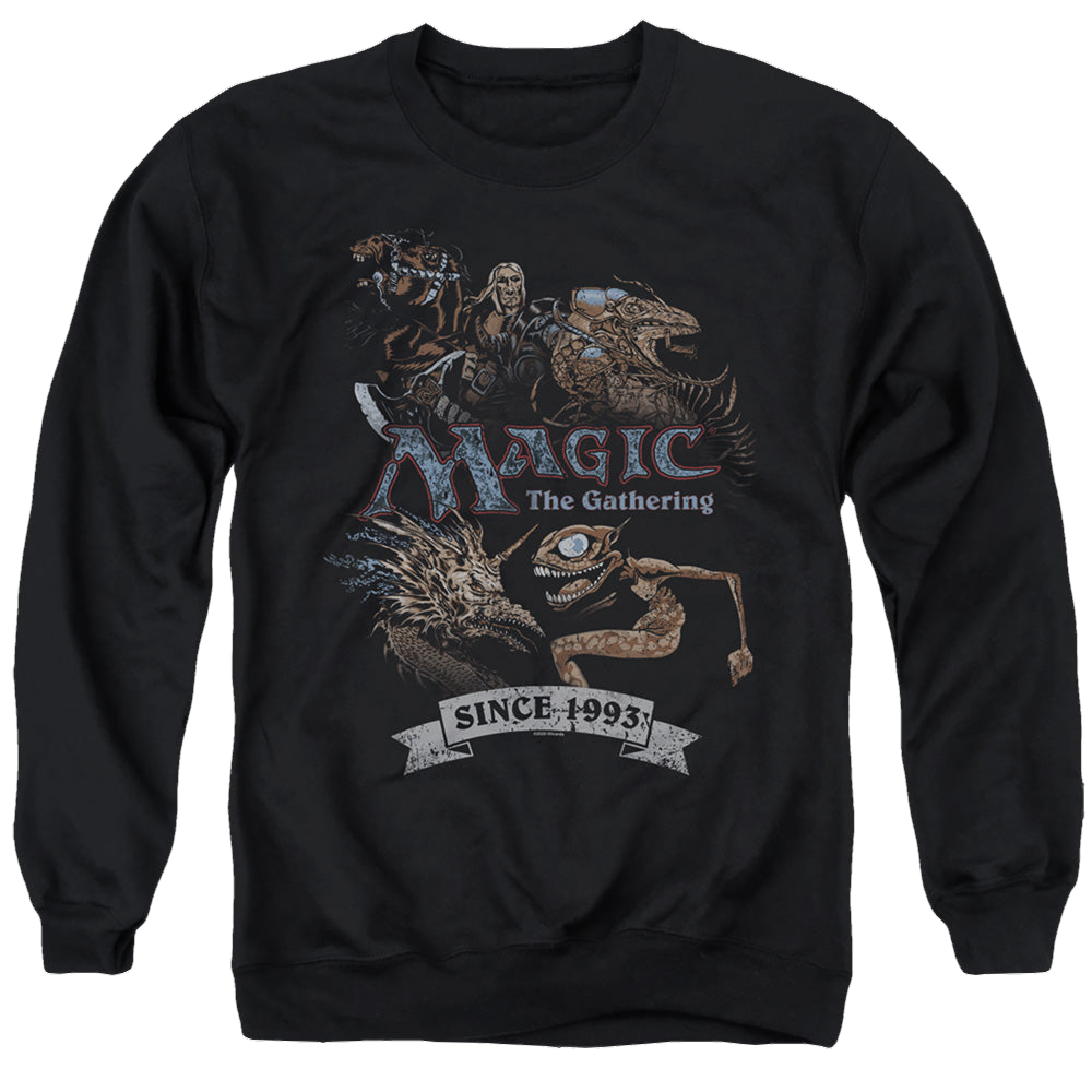 Magic the Gathering Four Pack Retro - Men's Crewneck Sweatshirt Men's Crewneck Sweatshirt Magic the Gathering