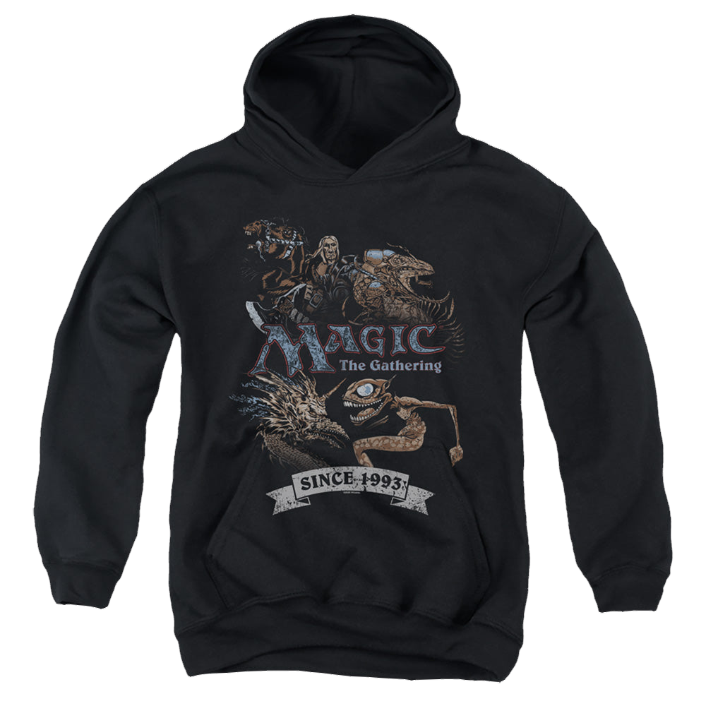 Magic the Gathering Four Pack Retro - Youth Hoodie Youth Hoodie (Ages 8-12) Magic the Gathering