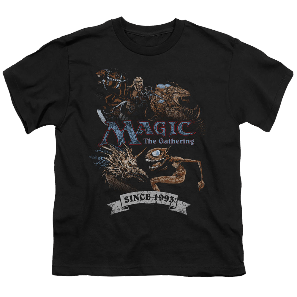 Magic the Gathering Four Pack Retro - Youth T-Shirt Youth T-Shirt (Ages 8-12) Magic the Gathering