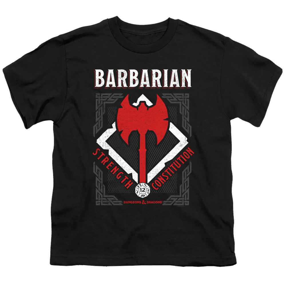 Dungeons & Dragons Barbarian - Youth T-Shirt Youth T-Shirt (Ages 8-12) Dungeons & Dragons