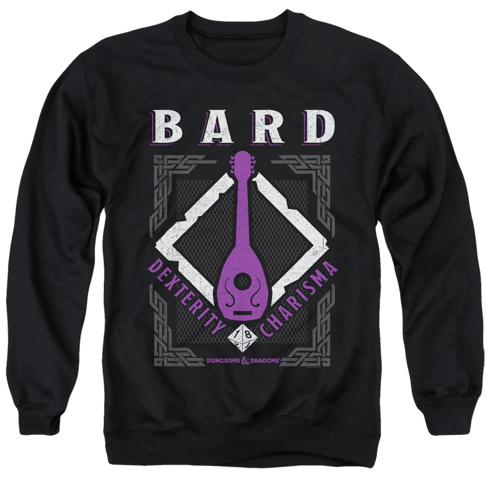 Dungeons & Dragons Bard - Men's Crewneck Sweatshirt Men's Crewneck Sweatshirt Dungeons & Dragons
