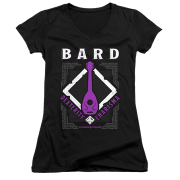 Dungeons & Dragons Bard - Juniors V-Neck T-Shirt Juniors V-Neck T-Shirt Dungeons & Dragons