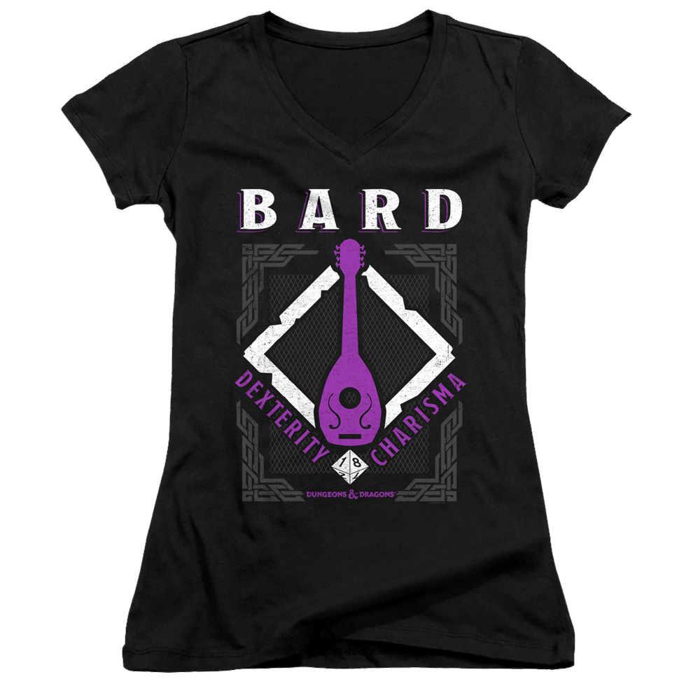 Dungeons & Dragons Bard - Juniors V-Neck T-Shirt Juniors V-Neck T-Shirt Dungeons & Dragons
