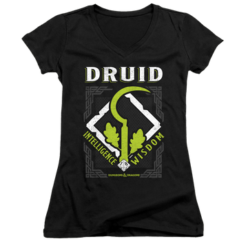 Dungeons & Dragons Druid - Juniors V-Neck T-Shirt Juniors V-Neck T-Shirt Dungeons & Dragons