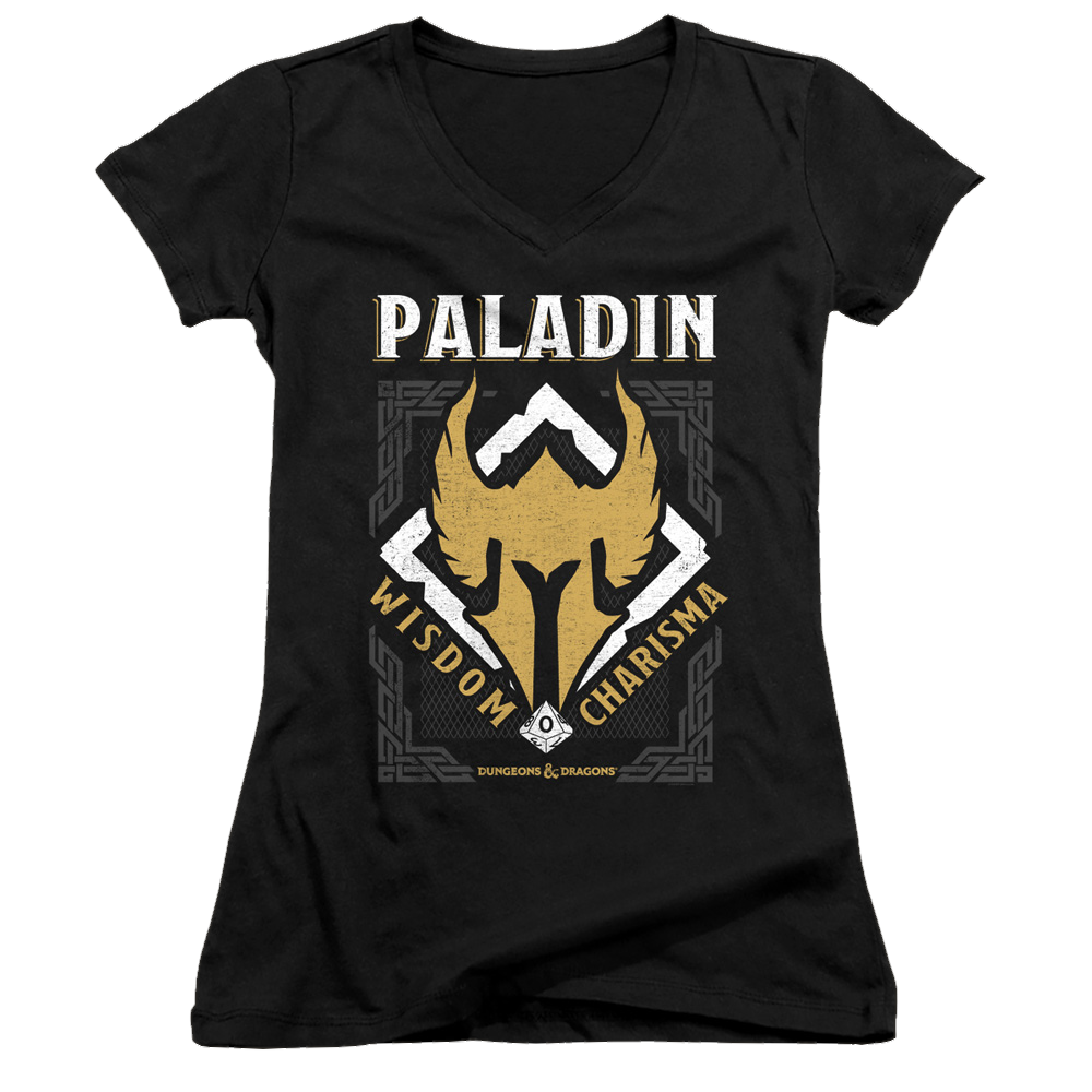 Dungeons & Dragons Paladin - Juniors V-Neck T-Shirt Juniors V-Neck T-Shirt Dungeons & Dragons