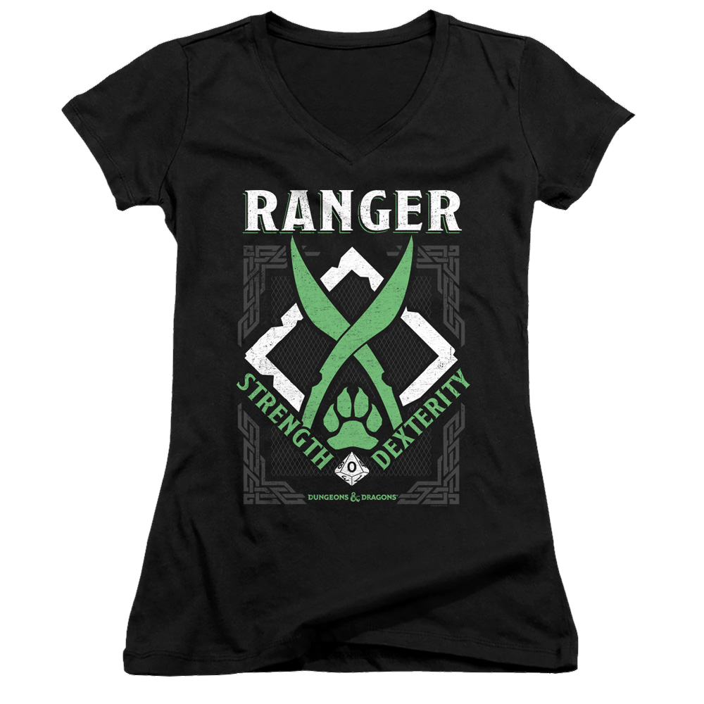 Dungeons & Dragons Ranger - Juniors V-Neck T-Shirt Juniors V-Neck T-Shirt Dungeons & Dragons