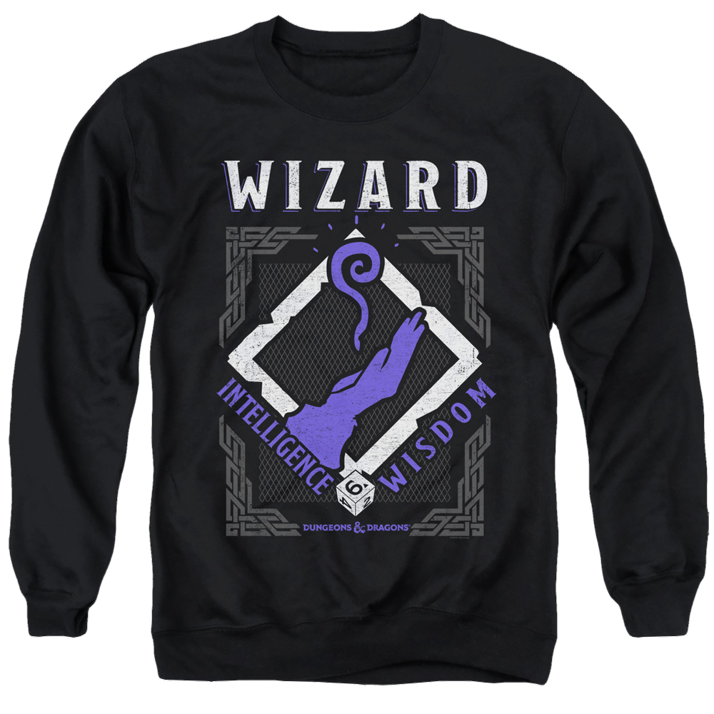 Dungeons & Dragons Wizard - Men's Crewneck Sweatshirt Men's Crewneck Sweatshirt Dungeons & Dragons