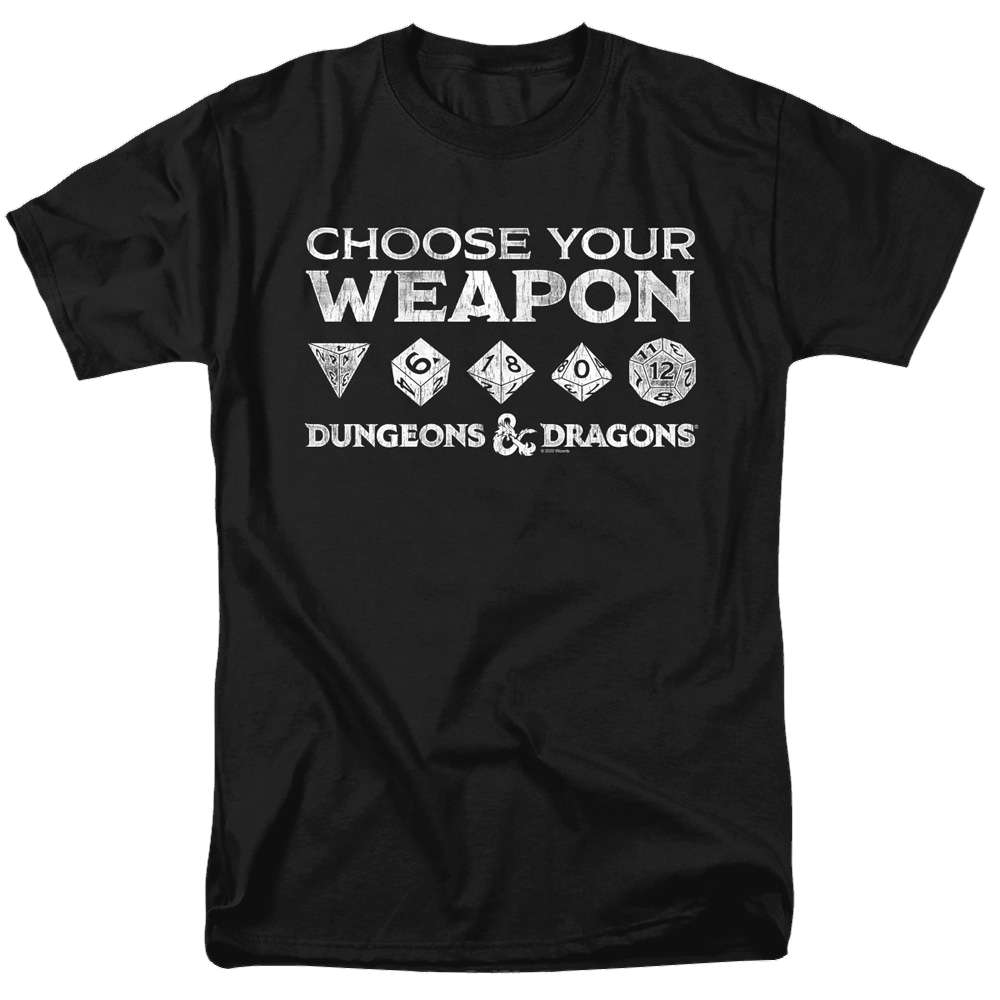 Dungeons & Dragons Choose Your Weapon - Men's Regular Fit T-Shirt Men's Regular Fit T-Shirt Dungeons & Dragons
