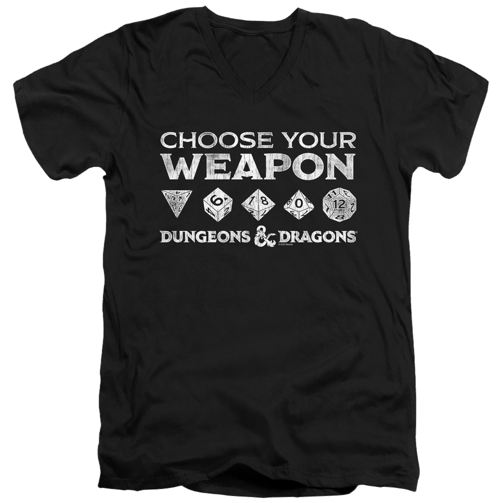 Dungeons & Dragons Choose Your Weapon - Men's V-Neck T-Shirt Men's V-Neck T-Shirt Dungeons & Dragons