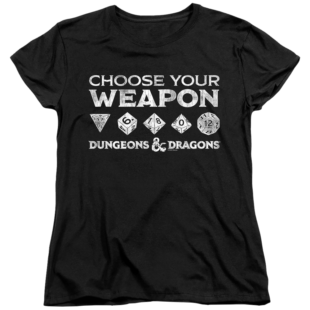Dungeons & Dragons Choose Your Weapon - Women's T-Shirt Women's T-Shirt Dungeons & Dragons