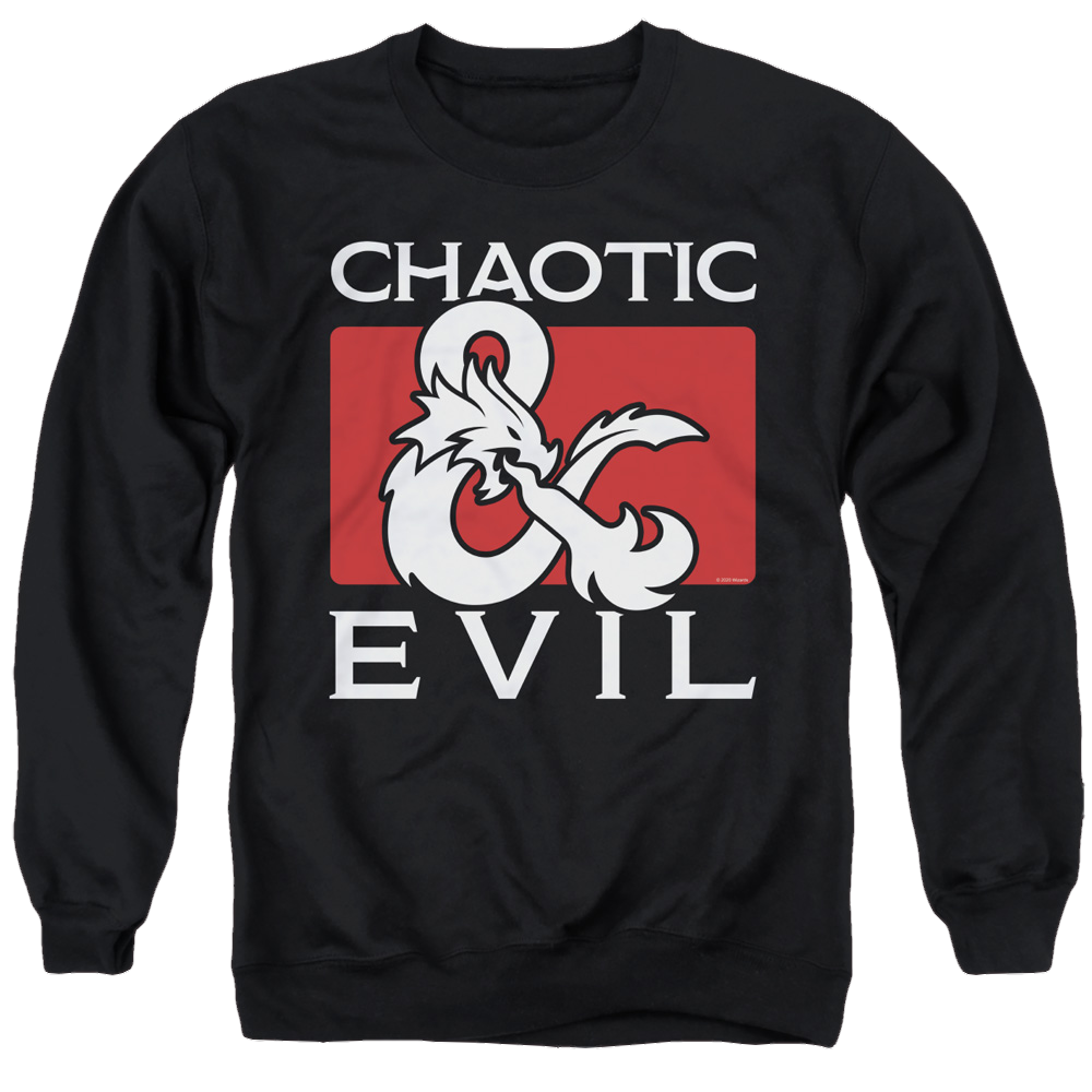 Dungeons & Dragons Chaotic Evil - Men's Crewneck Sweatshirt Men's Crewneck Sweatshirt Dungeons & Dragons
